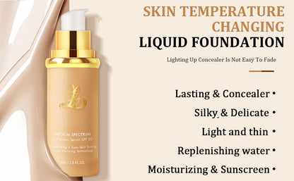 🔥Final 3 Hours: 60% OFF🔥 4 In 1 Color Changing Foundation(FREE BRUSH)