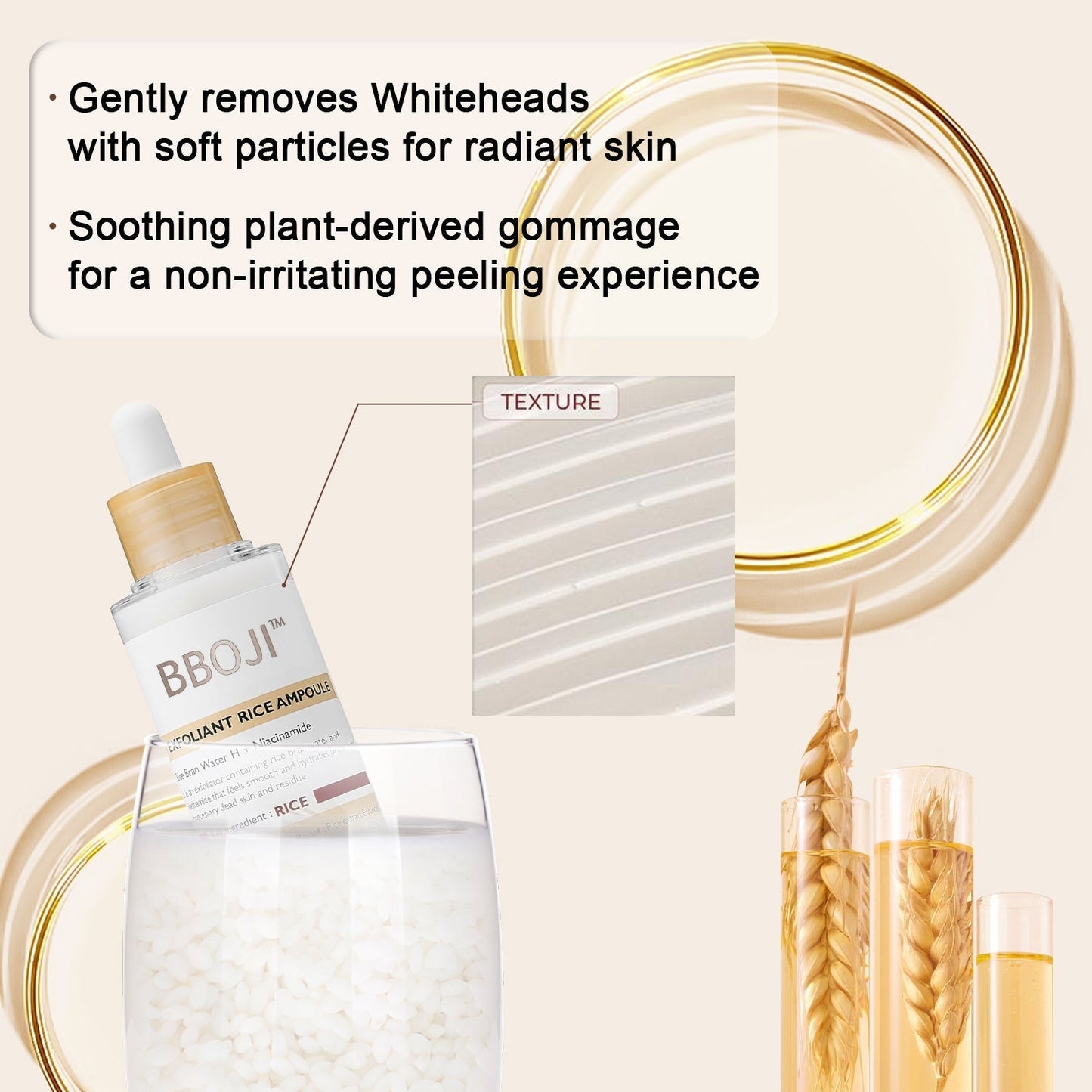 Final 3 Hours: 42% OFF🔥 Gentle Exfoliator Glow Rice Ampoule-Suitable for All Skin Types