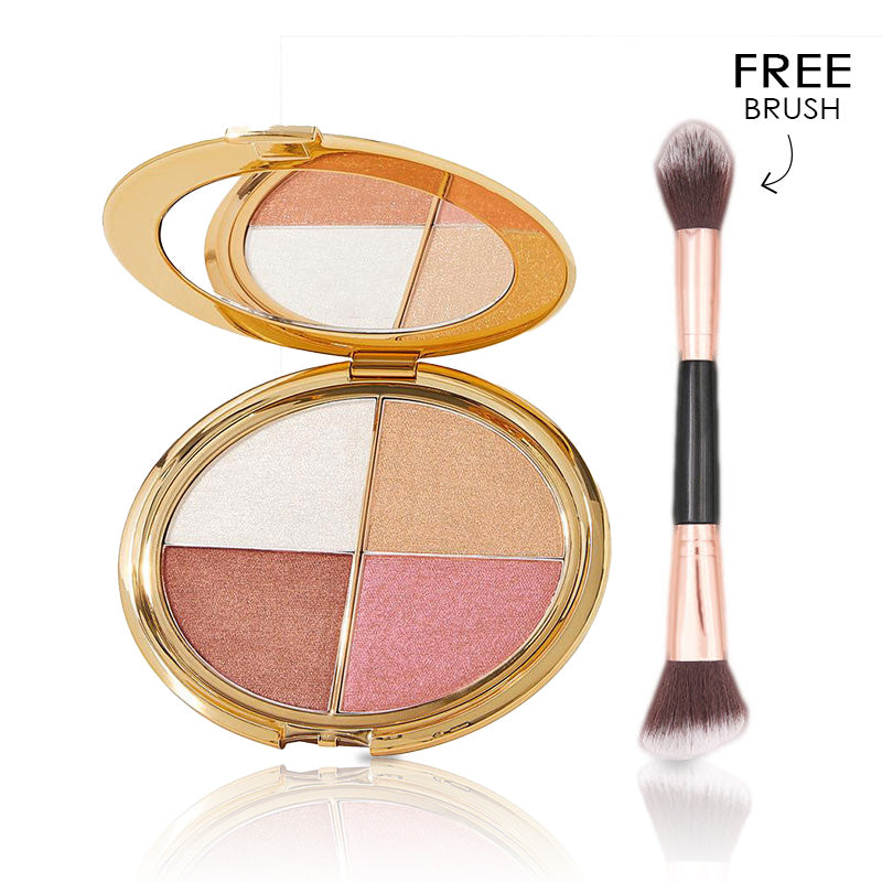 Glow Gallery Highlighting Eye & Cheek Palette