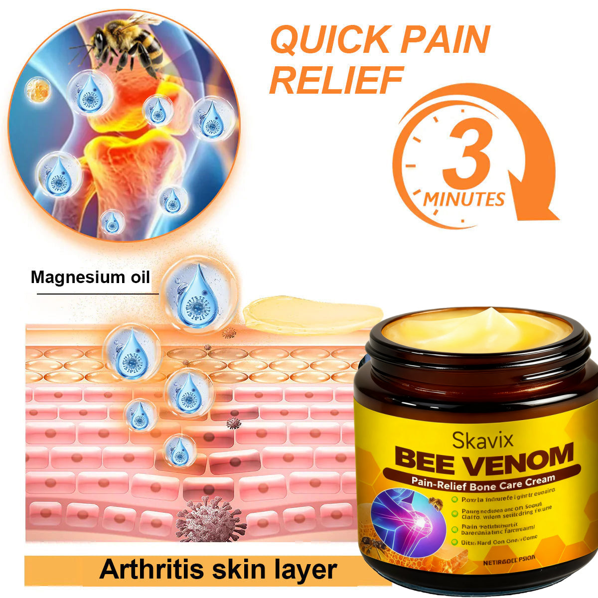 Skavix® Bee Venom Pain-Relief Bone Healing Cream