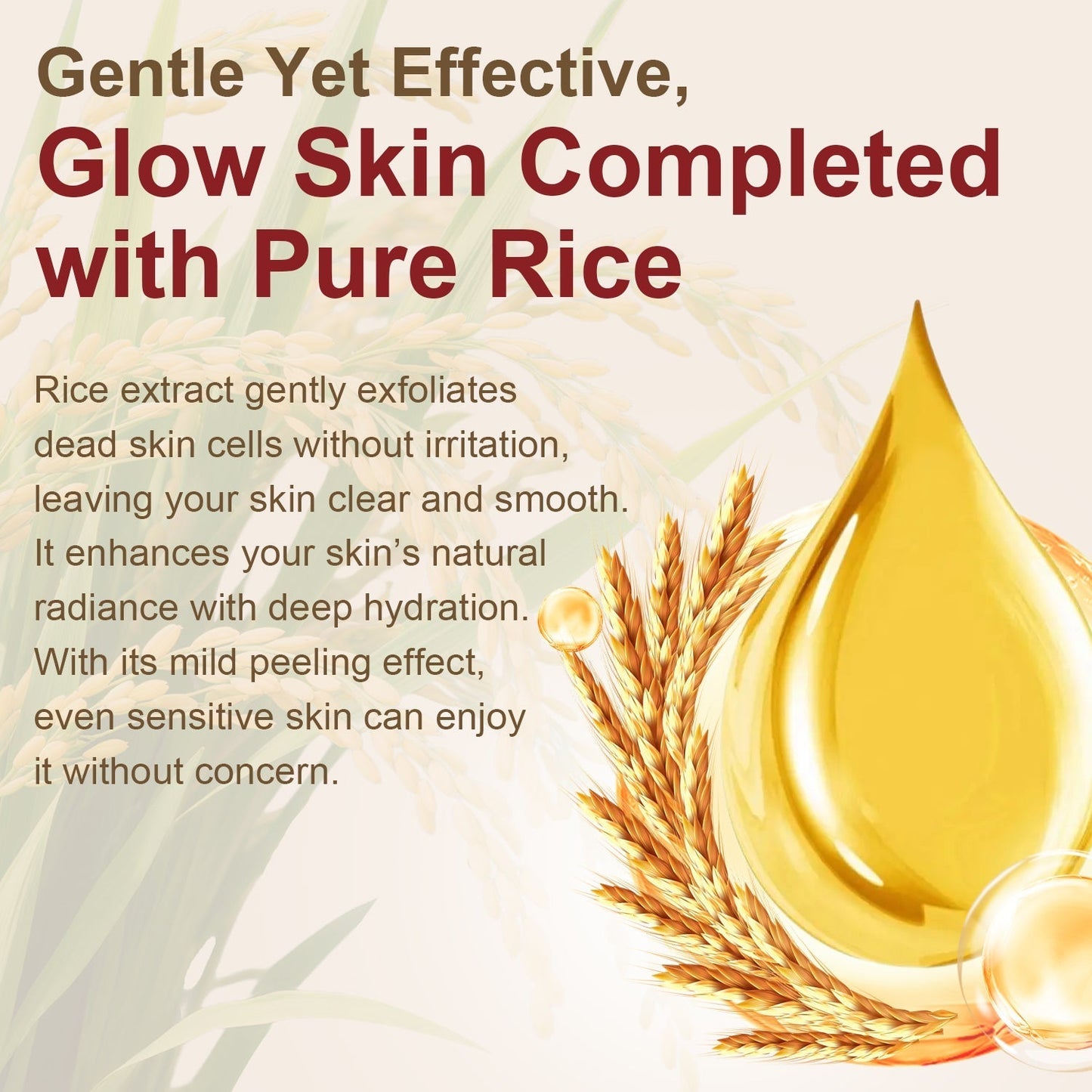 Final 3 Hours: 42% OFF🔥 Gentle Exfoliator Glow Rice Ampoule-Suitable for All Skin Types