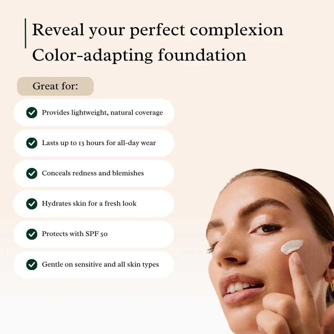 🔥Final 3 Hours: 60% OFF🔥 4 In 1 Color Changing Foundation(FREE BRUSH)