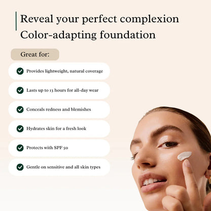🔥Final 3 Hours: 60% OFF🔥 4 In 1 Color Changing Foundation(FREE BRUSH)